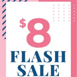 $8 Flash Sale Sign